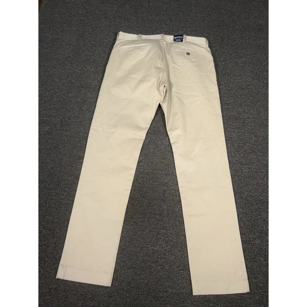 New J Crew Mercantile Pants Men's 32x32 (Fits 34x32) Beige Chino Khaki Slim